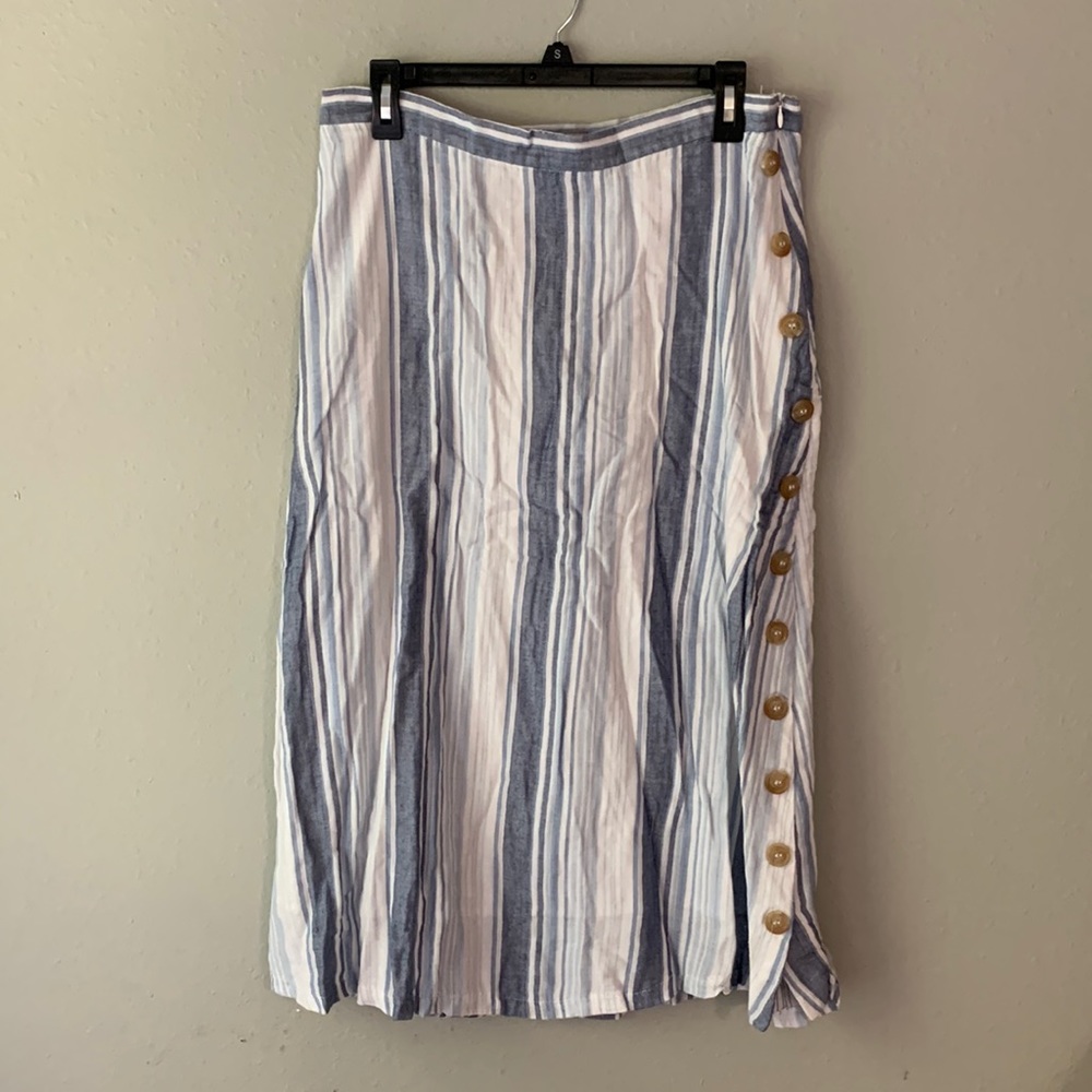 Cremieux size 10 striped summer skirt